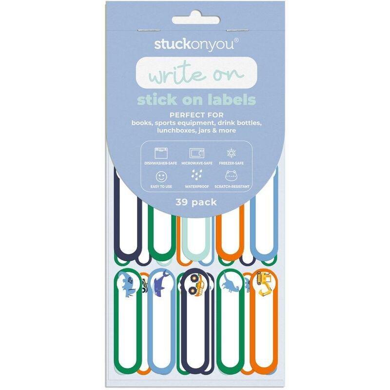 Stuck on You Write & Stick on Labels - Revs & Roars (39 Pack), , large image number 0