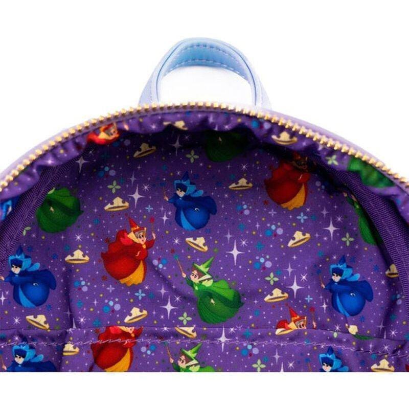 Loungefly Leather Disney Princess Castle Sleeping Beauty Mini Backpack, , large image number 3