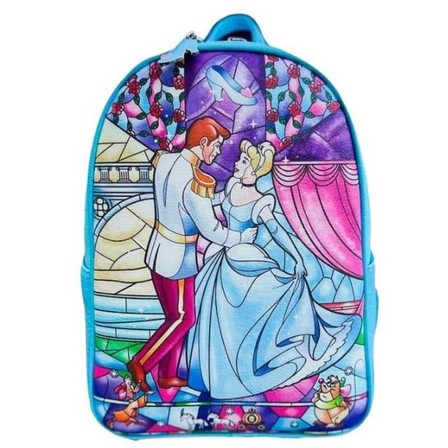 LOUNGEFLY - Loungefly Leather Disney Cinderelal Stain Glass Mini Backpack
