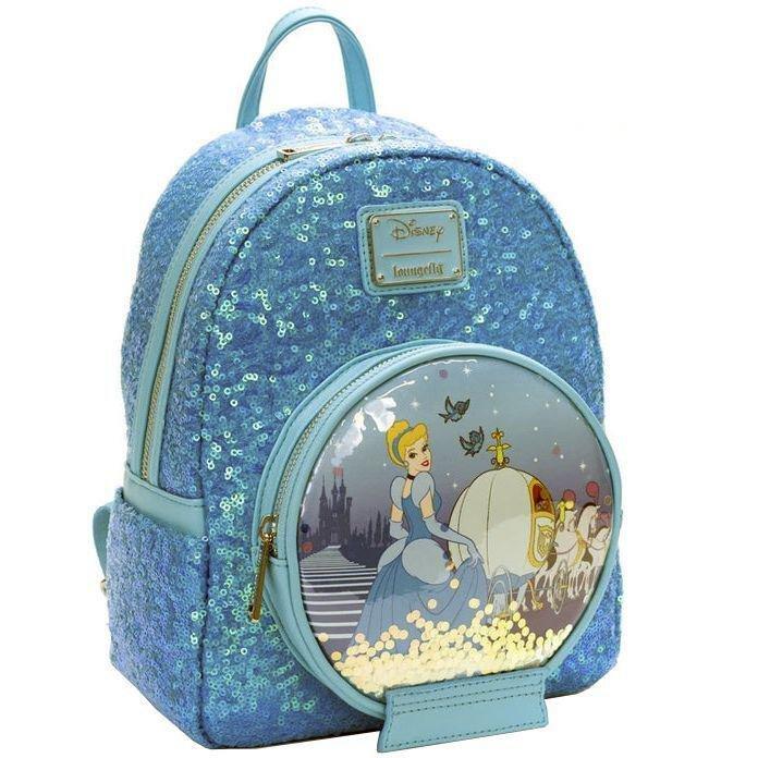 Loungefly Leather Disney Cinderella Snowglobe Mini Backpack, , large image number 2