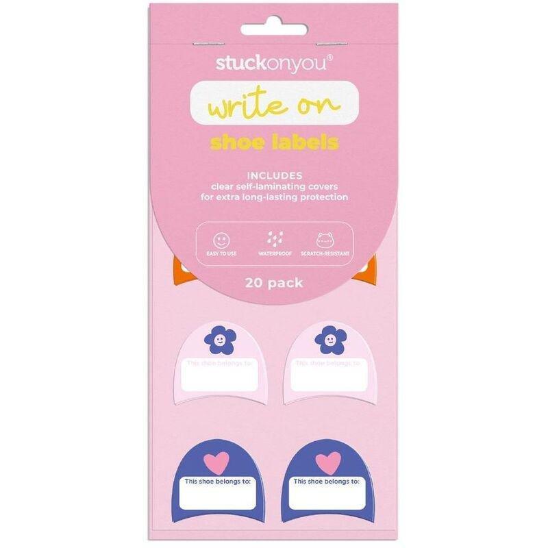 Stuck on You Write on Shoe Labels - Rainbow Love (20 Pack), , large image number 0