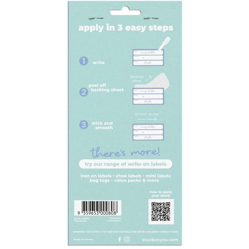 Stuck on You Write on Book Labels - Starstruck (18 Pack), , large image number 1