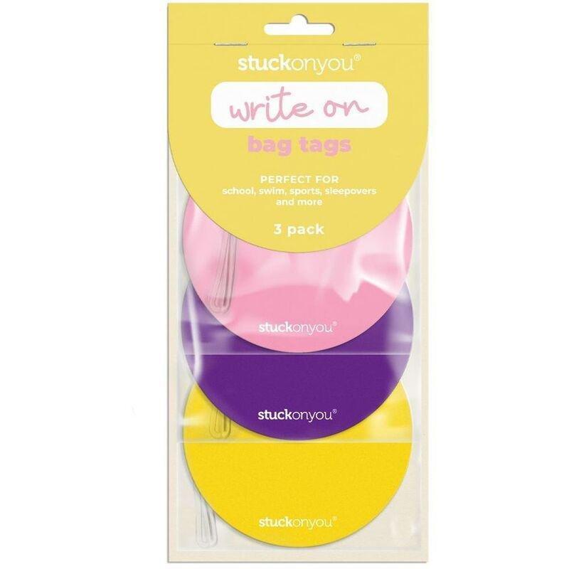 Stuck on You Write on Bag Tags - Bright (3 Pack), , large image number 0