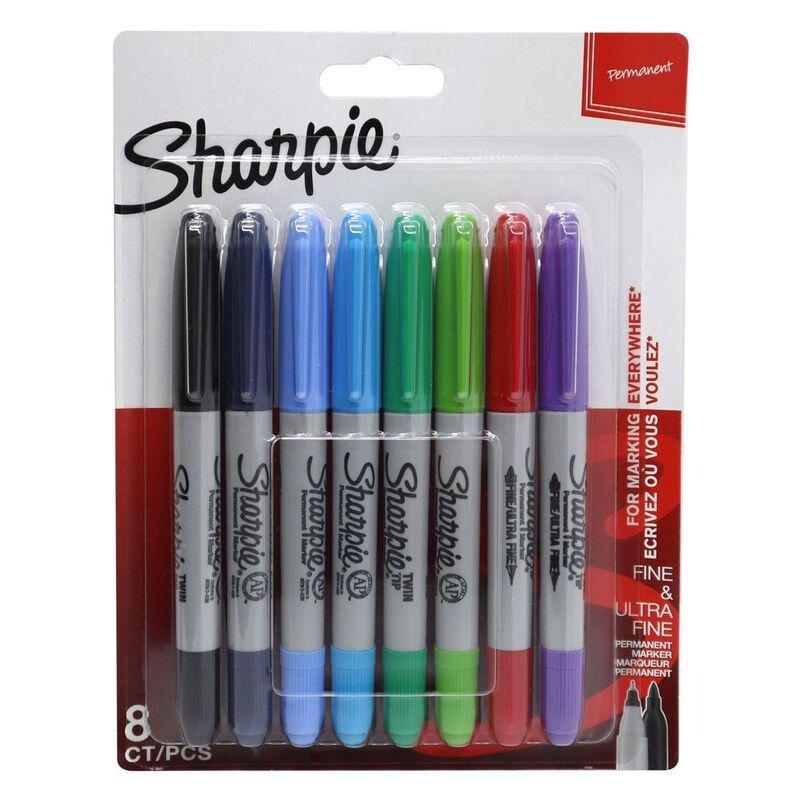 Sharpie Permanent Markers - Twin Tip (Pack Of 8), , large image number 0