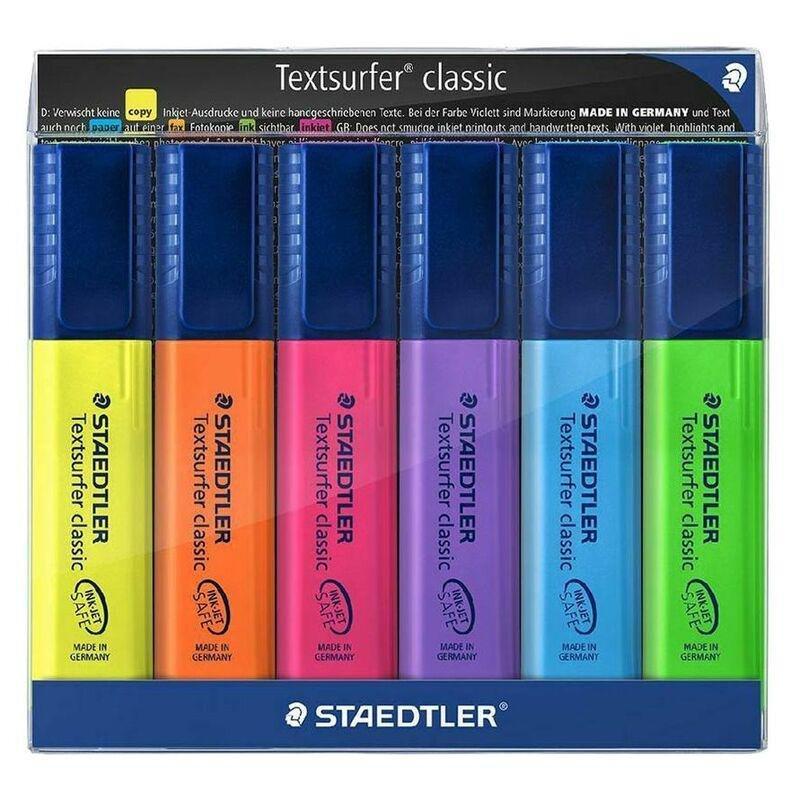 Staedtler Textsurfer Highlters - Assorted Colours (Pack Of 6), , medium