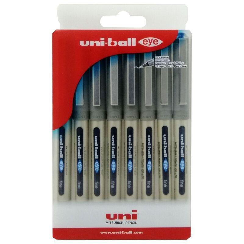 Uniball Eye Rollerball Pens - 0.7mm Nib (Pack Of 8), , large image number 0