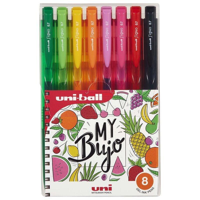 Uniball Signo Gel Ink Pens - 0.7mm Nib - Assorted Colors (Pack Of 8), , medium