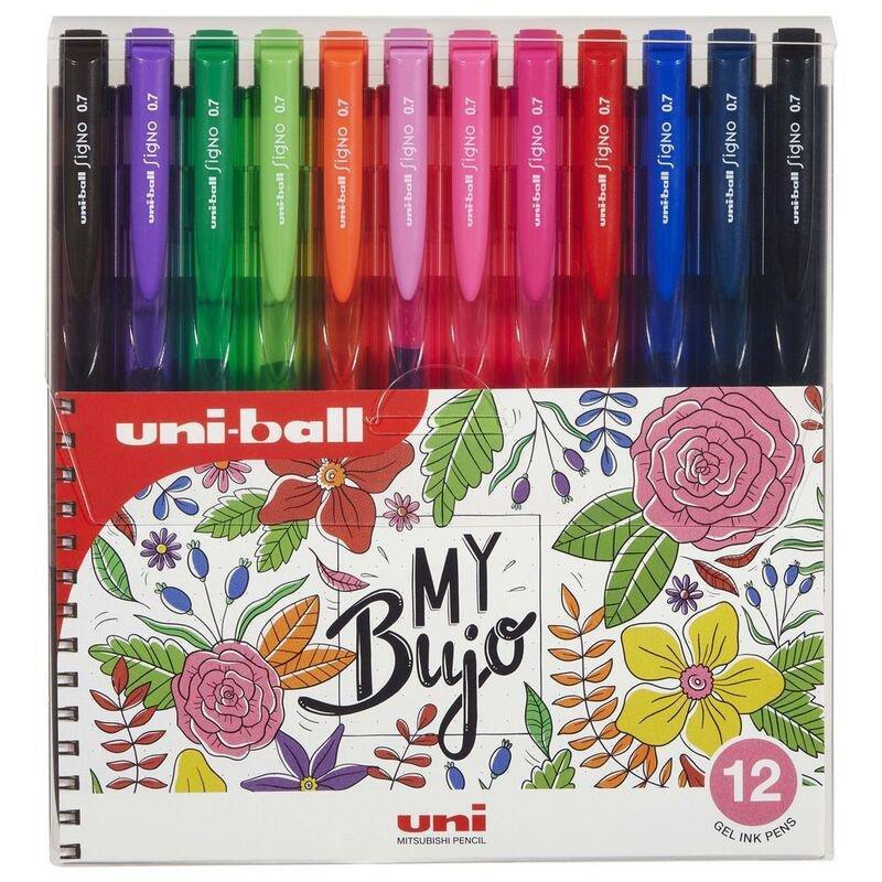 Uniball Signo Gel Ink Pens - 0.4mm Nib - Assorted Colors B (Pack Of 12), , large image number 0