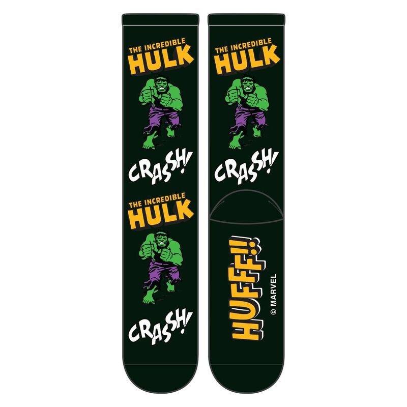 HUF Marvel Hulk Retro Men's Crew Sock - Black (One Size), , large image number 0