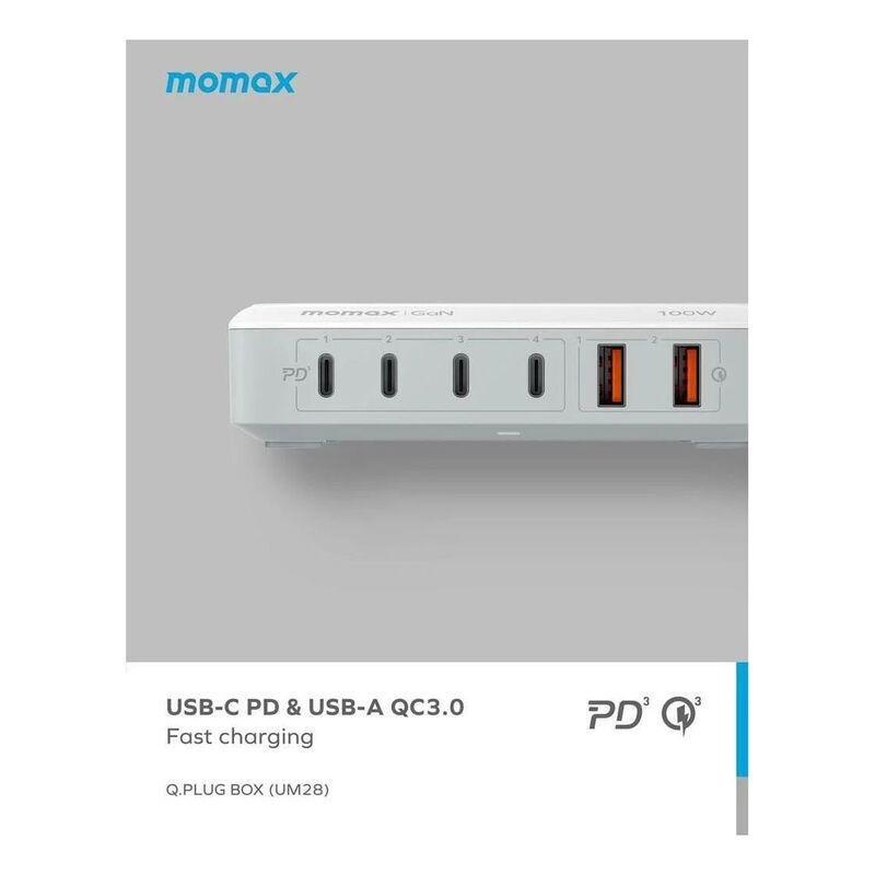 Momax Q.PLUG BOX 100W 6-Port GaN with Wireless Charging, , large image number 5