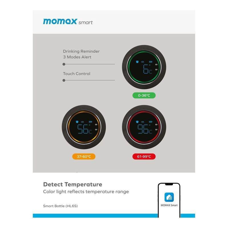 Momax Smart Bottle IoT Thermal Drinkware - Pink, , large image number 6
