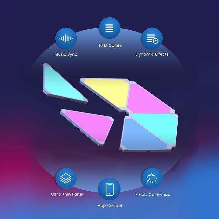 Lifesmart Cololight RGB Triangle Light Kit (Pack of 6), , large image number 1