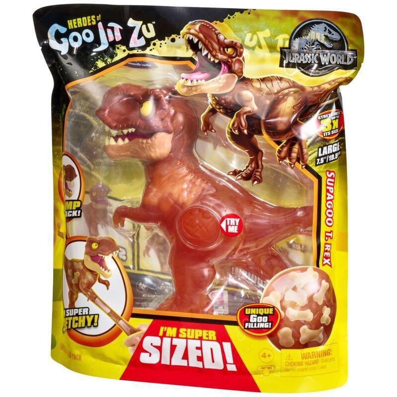 GOO JIT ZU - Heroes Of Goo Jit Zu Jurassic World Season 3 Supagoo T-Rex Hero Pack