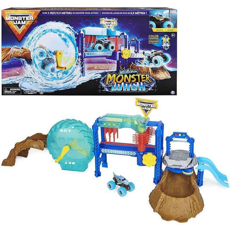 Monster Jam 164 Megalodon Monster Wash Playset, , medium
