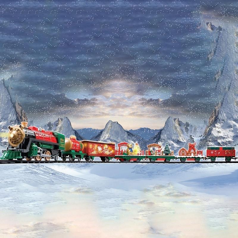 Eztec Santa Express Light-Up Christmas Train Set, , large image number 1