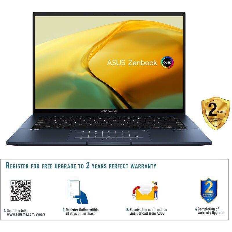 ASUS Zenbook 14 OLED UX3402ZA-OLED1P5W Slim Laptop Intel Core i5-1240P/8GB/512GB SSD/Intel Iris Xe Graphics /14.0-inch 2.8K (2880x1800) OLED/90Hz/W..., , large image number 1