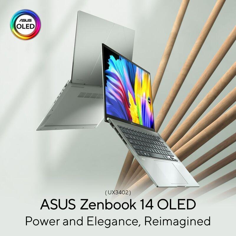 ASUS Zenbook 14 OLED UX3402ZA-OLED1P5W Slim Laptop Intel Core i5-1240P/8GB/512GB SSD/Intel Iris Xe Graphics /14.0-inch 2.8K (2880x1800) OLED/90Hz/W..., , large image number 2