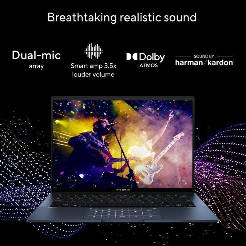 ASUS Zenbook 14 OLED UX3402ZA-OLED1P5W Slim Laptop Intel Core i5-1240P/8GB/512GB SSD/Intel Iris Xe Graphics /14.0-inch 2.8K (2880x1800) OLED/90Hz/W..., , large image number 7