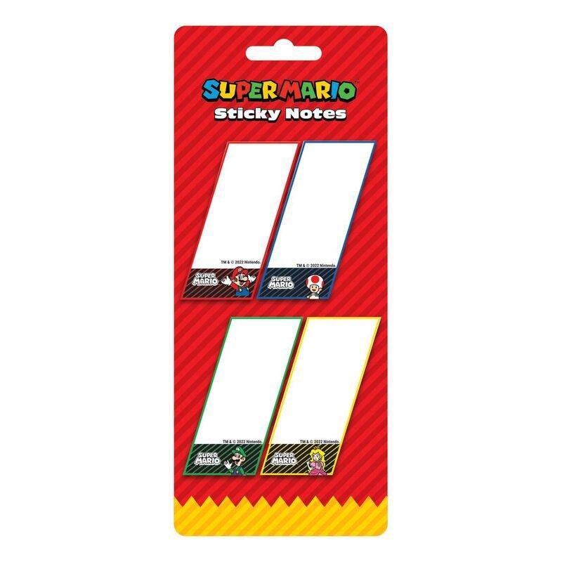 Super Mario Colour Sticky Notes Set (Set of 4), , large image number 0