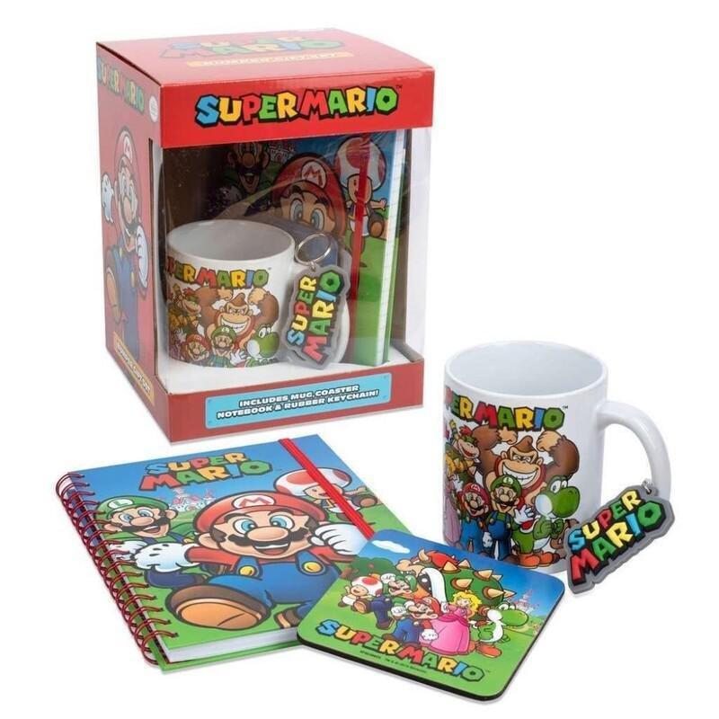 Pyramid International Super Mario Bumper Gift Set (Mug 284 ml + Coaster + Keychain & Notebook), , large image number 0