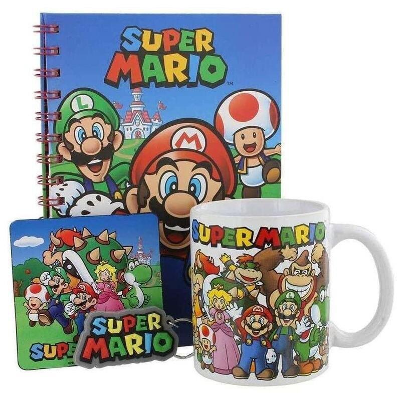 Pyramid International Super Mario Bumper Gift Set (Mug 284 ml + Coaster + Keychain & Notebook), , large image number 1