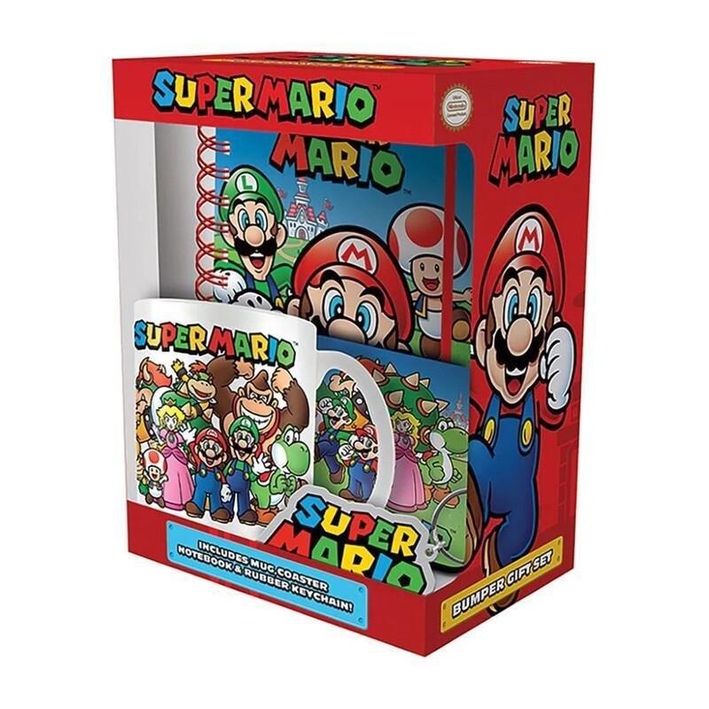 Pyramid International Super Mario Bumper Gift Set (Mug 284 ml + Coaster + Keychain & Notebook), , large image number 2