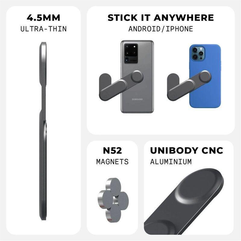 Rolling Square EDGE Full Kit phone & tablet mount for laptop - Basalt Grey, , large image number 1
