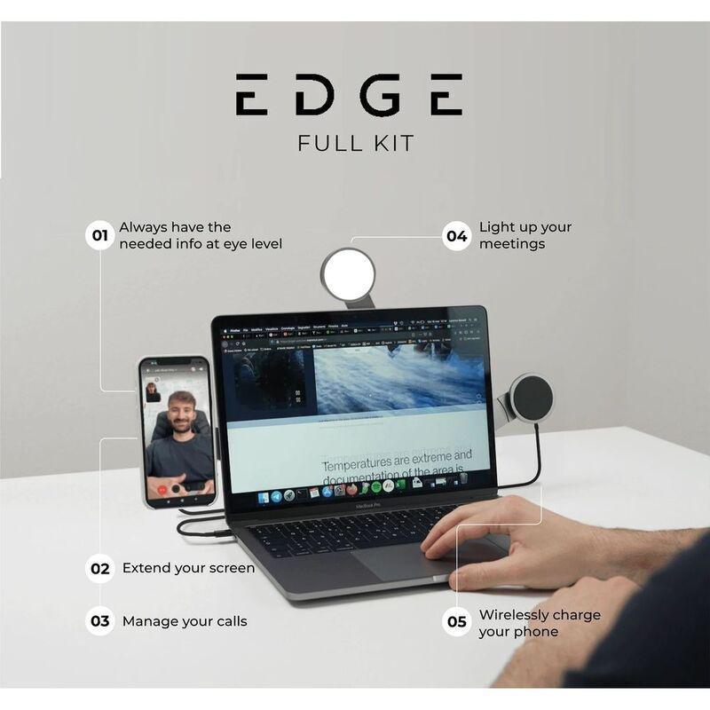 Rolling Square EDGE Full Kit phone & tablet mount for laptop - Basalt Grey, , large image number 2