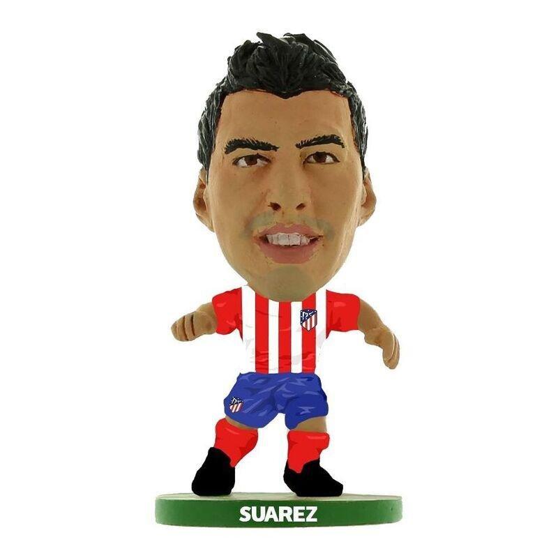 Soccerstarz Atletico Madrid Luis Suarez Classic Home Kit Collectible 2-Inch Figure, , large image number 0