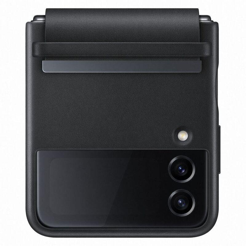 Samsung Galaxy Flip4 Flap Leather Cover - Black, , large image number 0