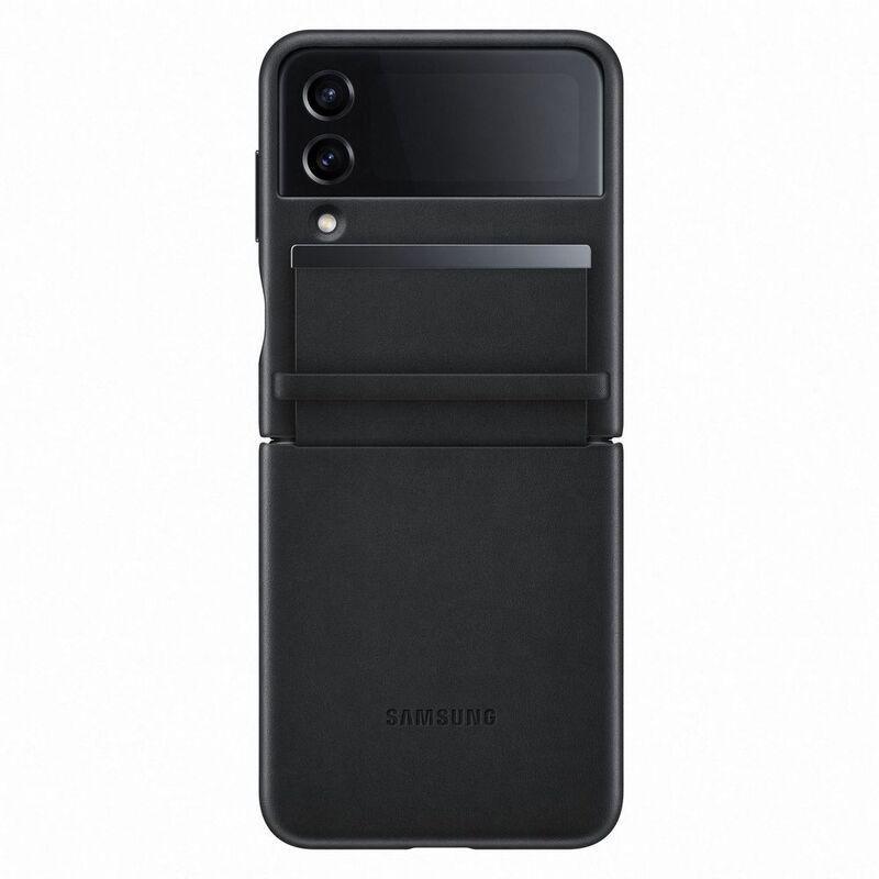 Samsung Galaxy Flip4 Flap Leather Cover - Black, , large image number 1