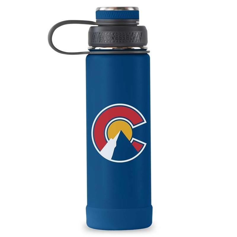 Ecovessel Night Navy Boulder Water Bottle 591ml Blue, , large image number 1