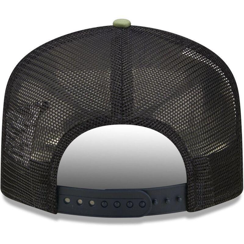 New Era Postcard Front Patch Men's Trucker Cap - Green Med, , large image number 3