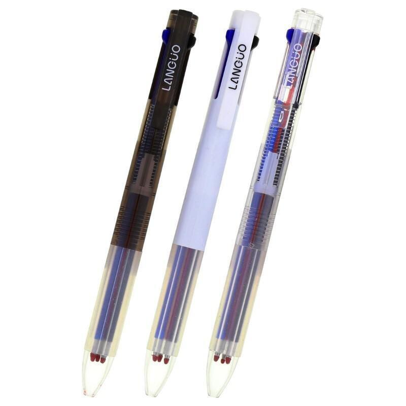 Languo Simple Series 3-Color Ball Pen (Assorted - Includes 1), , large image number 0