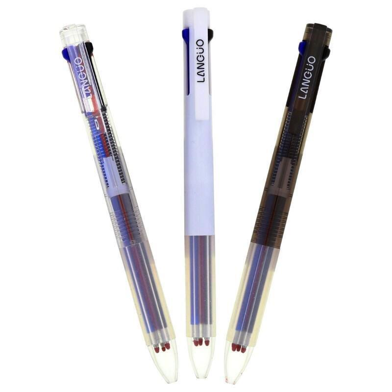 Languo Simple Series 3-Color Ball Pen (Assorted - Includes 1), , large image number 2