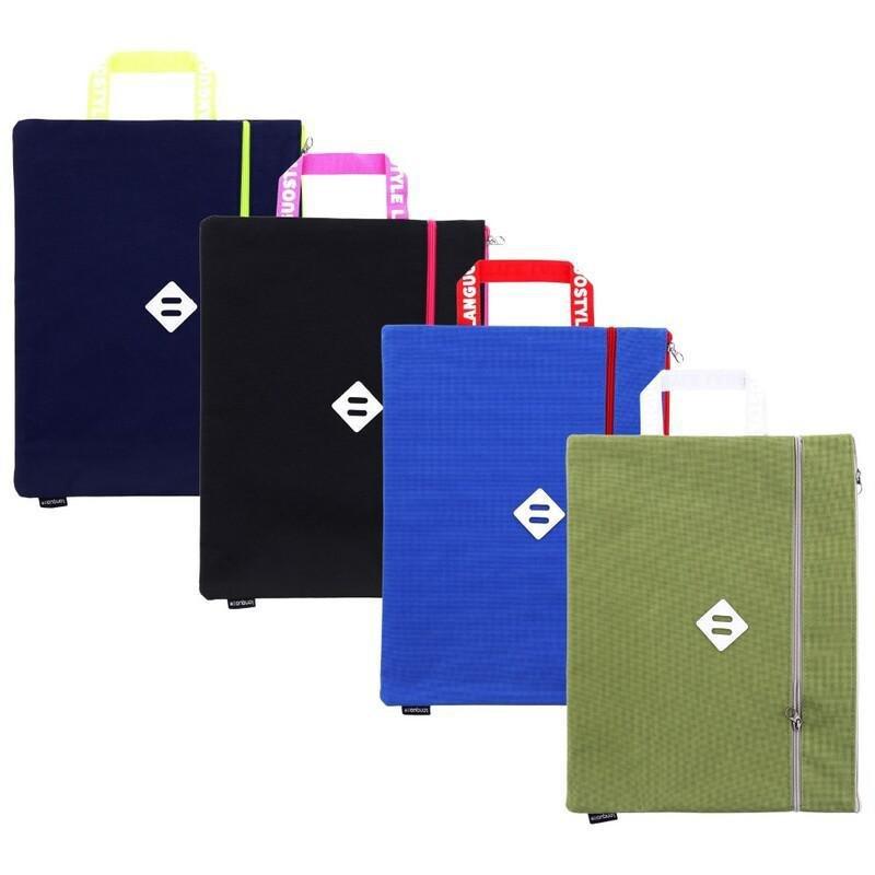 LANGUO - Languo Color Handle Two Layer File Pouch