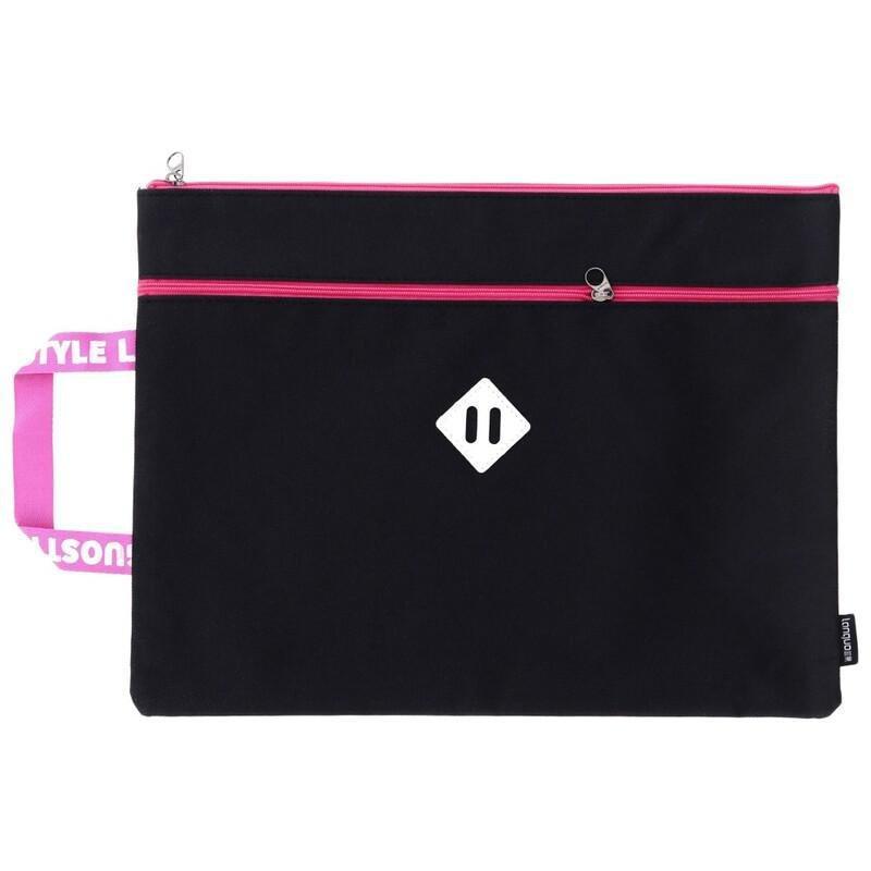 LANGUO - Languo Color Handle Two Layer File Pouch