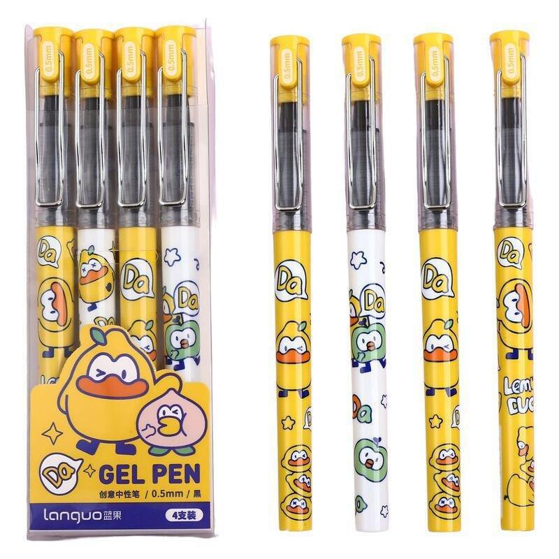 Languo Lemon Duck Gel Pens (Set of 4), , medium