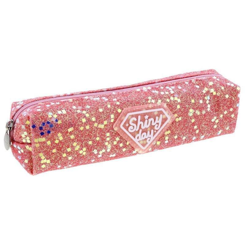 Languo Shiny Diamond Square Pencil Case, , large image number 1