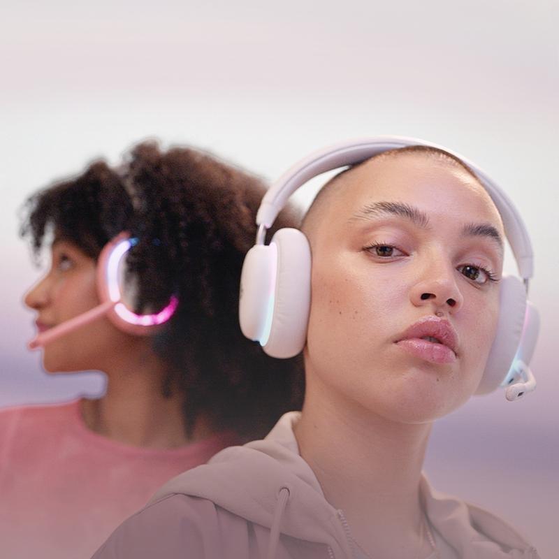 Logitech G 981-001083 G735 Wireless Gaming Headset with Bluetooth - Off White, , large image number 2