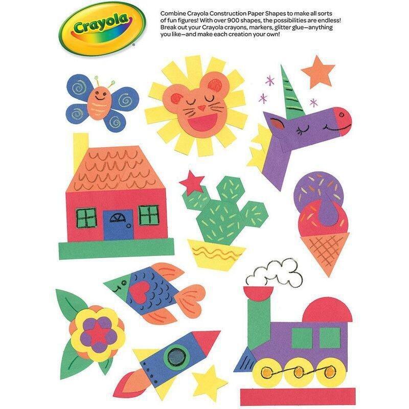 Crayola Micro Perforated Construction Paper - Shapes (48 Sheets) (9 x 12-inch), , large image number 1