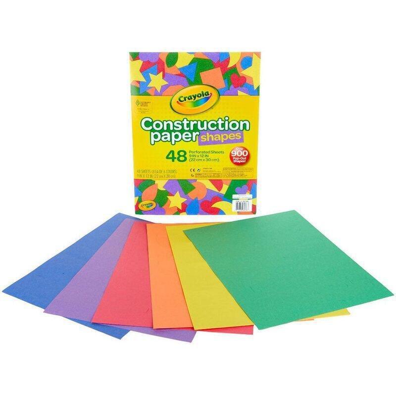Crayola Micro Perforated Construction Paper - Shapes (48 Sheets) (9 x 12-inch), , large image number 2