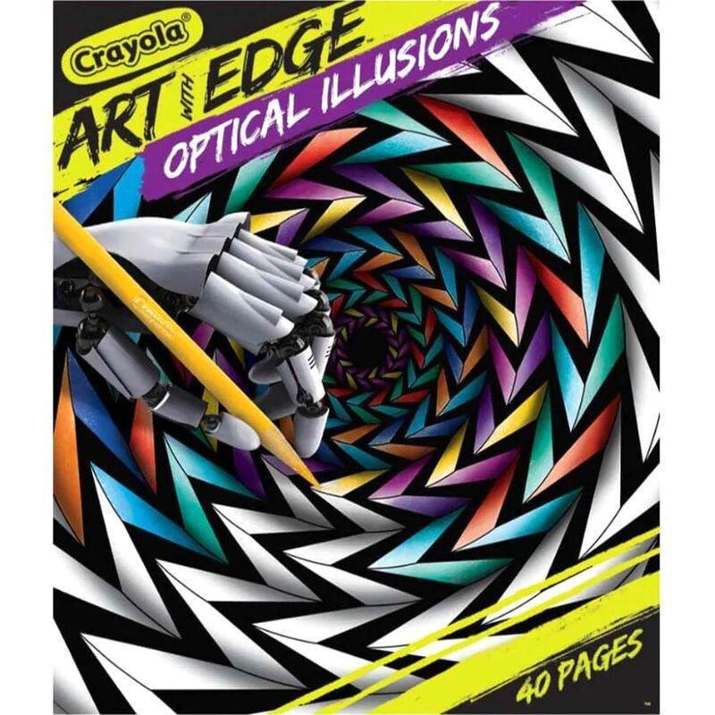 Crayola Art With Edge Coloring Book - Optical Illusions (40 Pages), , large image number 0