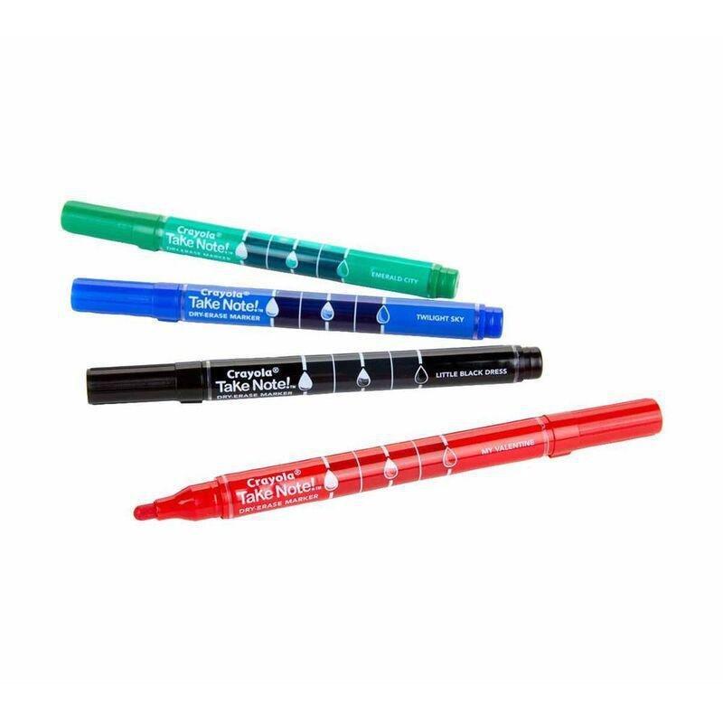Crayola Take Note Fine Line Dry-Erase Colored Markers (Set of 4), , large image number 4