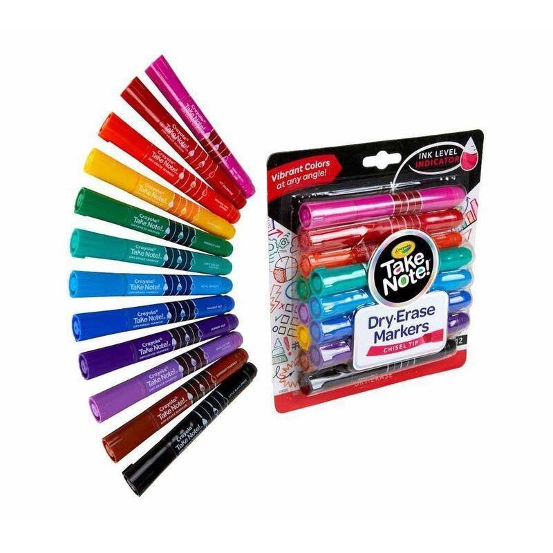 Crayola Take Note Broad Line Dry-Erase Colored Markers (Set of 12), , large image number 2