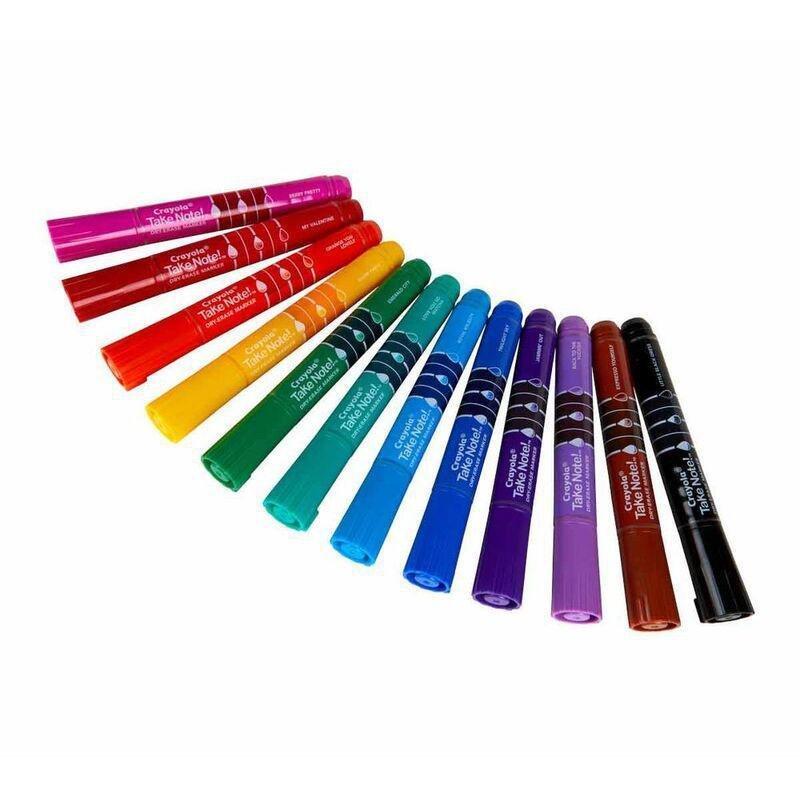 Crayola Take Note Broad Line Dry-Erase Colored Markers (Set of 12), , large image number 3