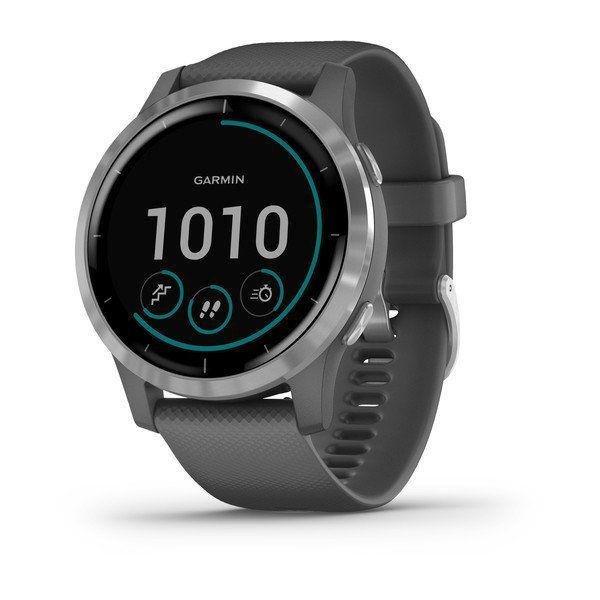 GARMIN - Garmin vivoactive 4 45mm Shadow Grey/Silver GPS Smartwatch