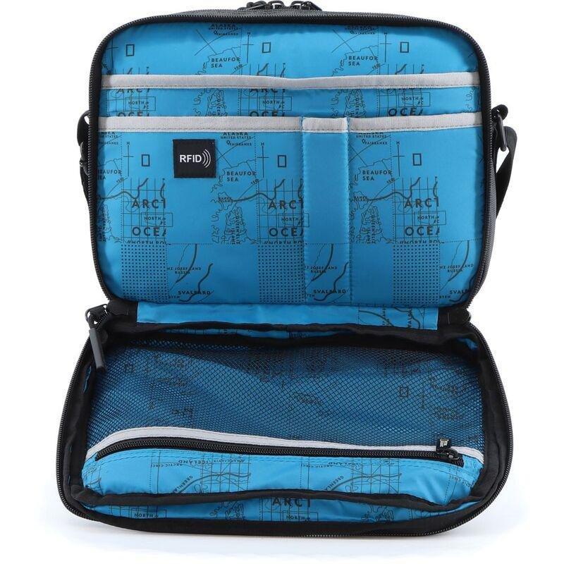 National Geographic Ocean Rpet Polyester 2 Compartment Crossbody Black 5.9 Ltrs, , large image number 3