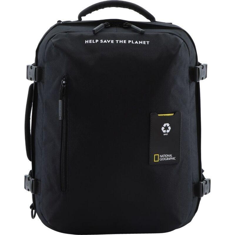 National Geographic Ocean Rpet 3 Way 42Cm Small Backpack Black 23.4 Ltrs, , large image number 0