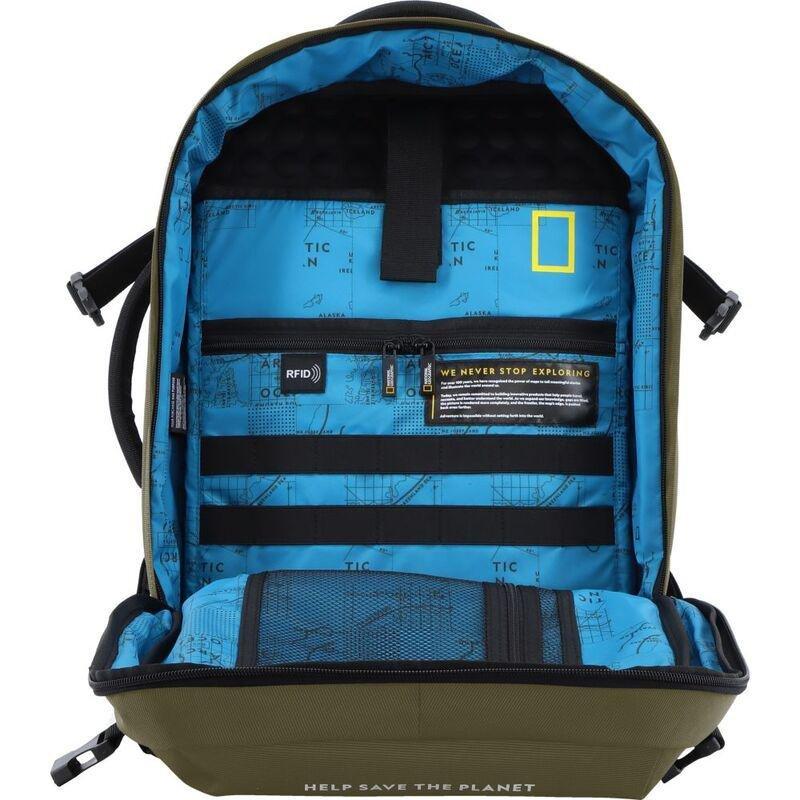 National Geographic Ocean Rpet 3 Way 42Cm Small Bakcpack Khaki 23.4 Ltrs, , large image number 3